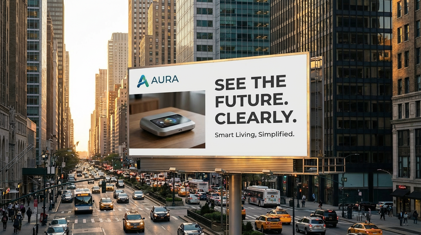 Demo car with professional AI-generated background